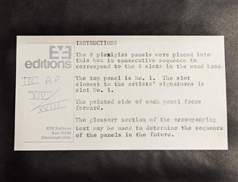 JOHN CAGE (1912 - 1992, AMERICAN) Not Wanting to Say Anything About Marcel, Plexigram VII.